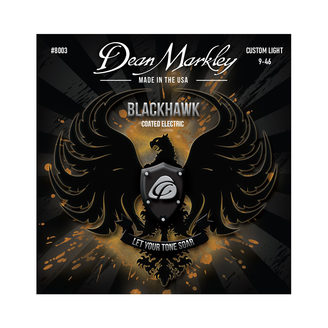Dean Markley Blackhawk Coated Custom Light Electric Guitar Strings 9-46
