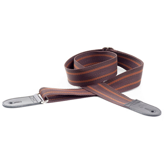 Right On Straps ROADRUNNER Spike Basic Brown Guitar Strap