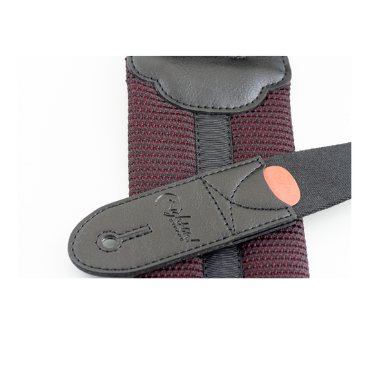 Right On Straps GROOVE Breathe 80 Red Guitar Strap