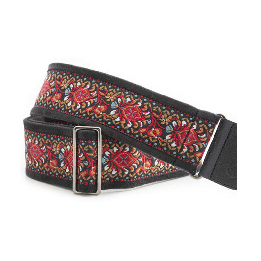 Right On Straps STANDARD PLUS Woodstock II Red Guitar Strap