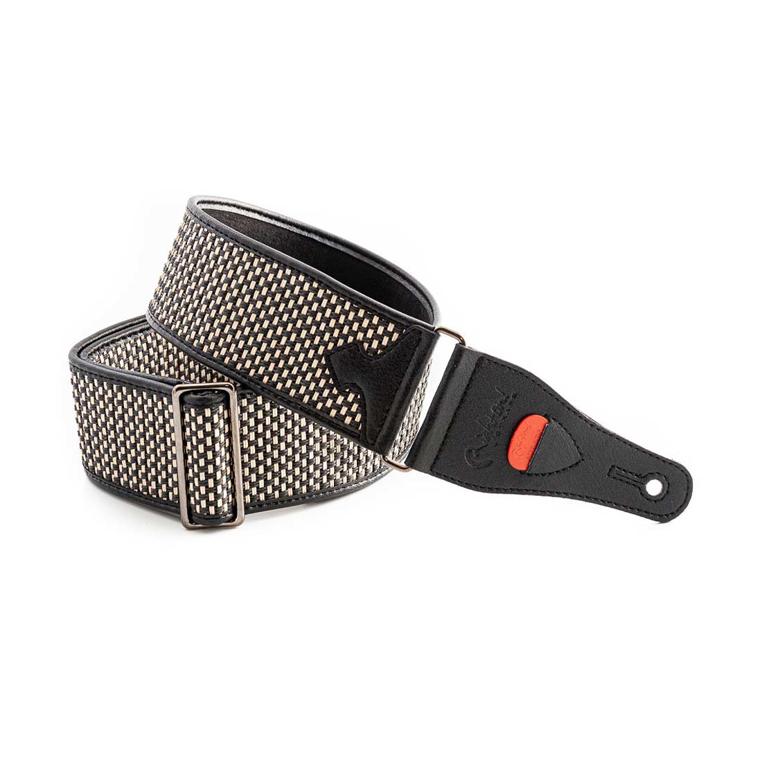 Right On Straps TALISMAN Salt&Pepper II Black Guitar Strap