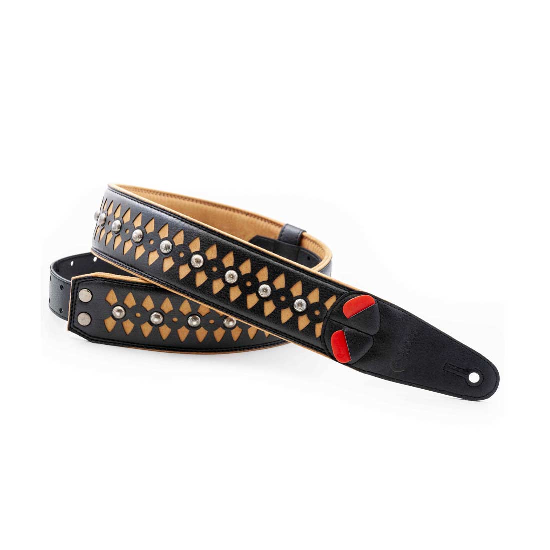 Right On Straps Armour Beige Guitar Strap