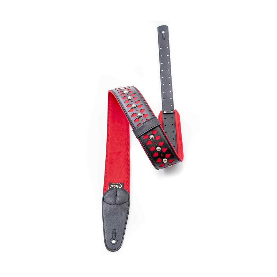 Right On Straps Armour Red Guitar Strap