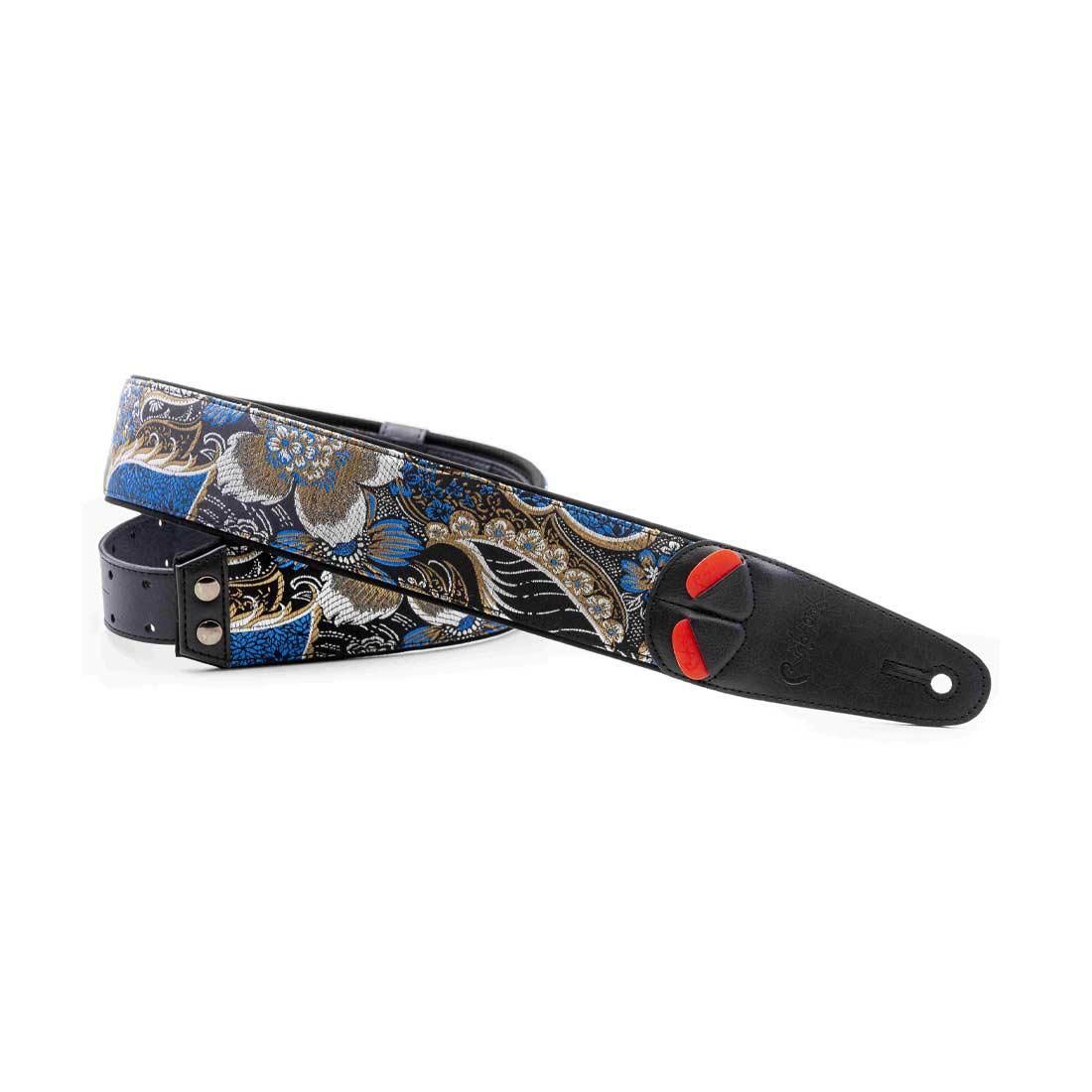 Right On Straps HOKKAIDO Black Guitar Strap