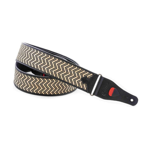 Right On Straps TALISMAN VICTORIA Black Guitar Strap