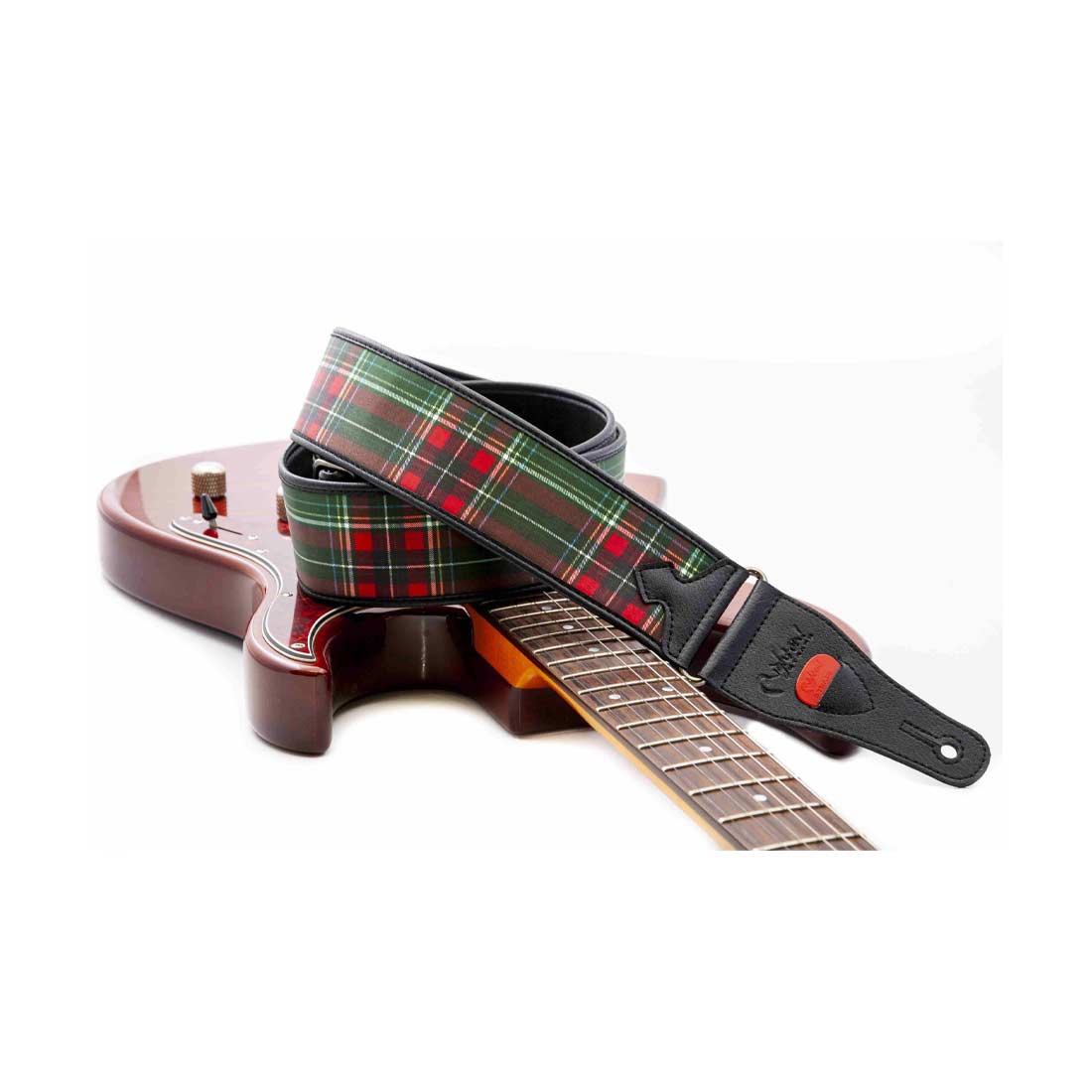 Right On Straps TALISMAN TARTAN Green Guitar Strap