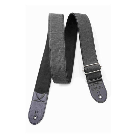 Right On Straps Denim 50 Black Guitar Strap