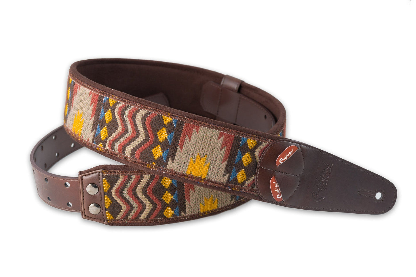 Right On Straps MOJO Azteca Brown Guitar Strap