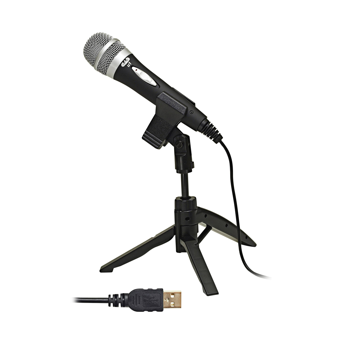 CAD Audio U1 USB Cardioid Dynamic Handdeld Microphone w/Tripod Stand 10ft USB Cable