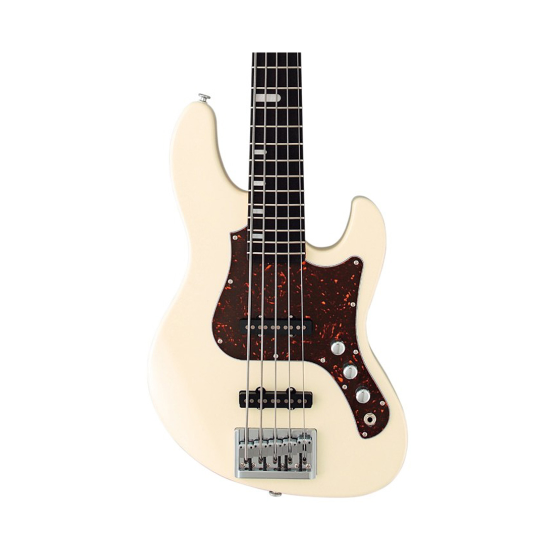 FGN EMJ5-AL-R-AWH Expert Mighty Jazz Antique White Bass Guitar Including Hardcase*