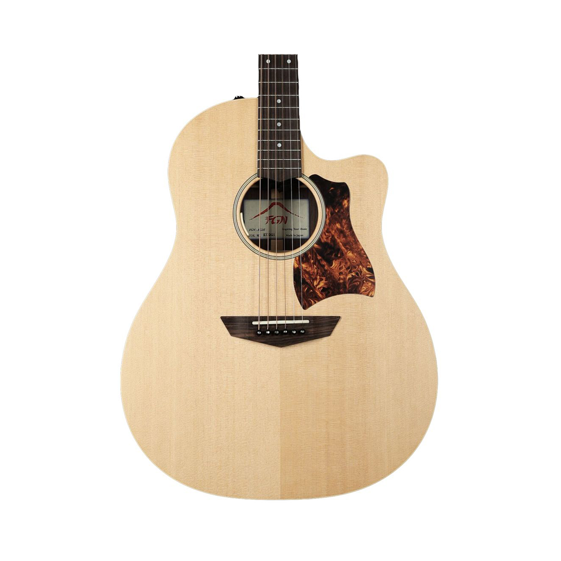 FGN AG2E-NTF Natural Flat Finish Acoustic Electric Guitar Including Gig Bag*