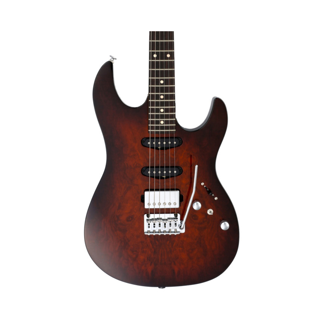 FGN JOS2-DU-EW1-R/IBS Odyssey Imbuia Brown Sunburst Electric Guitar with Gig Bag