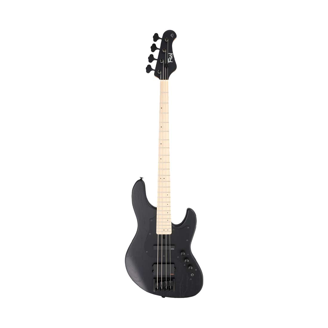 FGN JMJ3-ASH-DE-M/OPB J-Standard Mighty Jazz Open Pore Black Bass Guitar Including Gig Bag