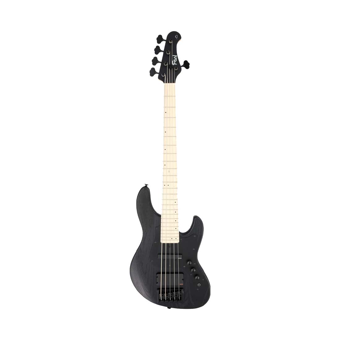 FGN JMJ53-ASH-DE-M/OPB J-Standard Mighty Jazz 5-String Open Pore Black Bass Guitar Including Gig Bag