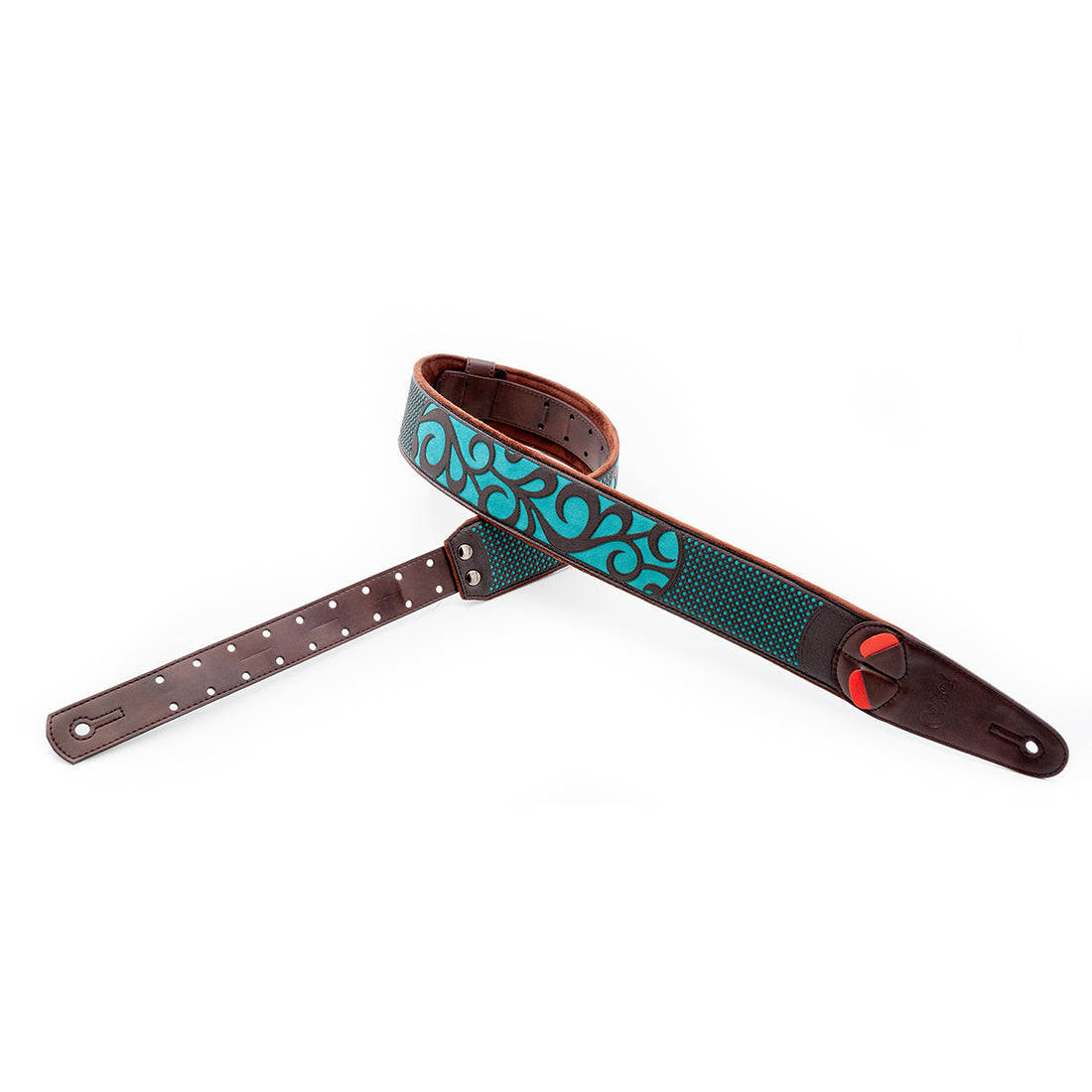 Right On Straps MOJO Nashville Teal Guitar Strap