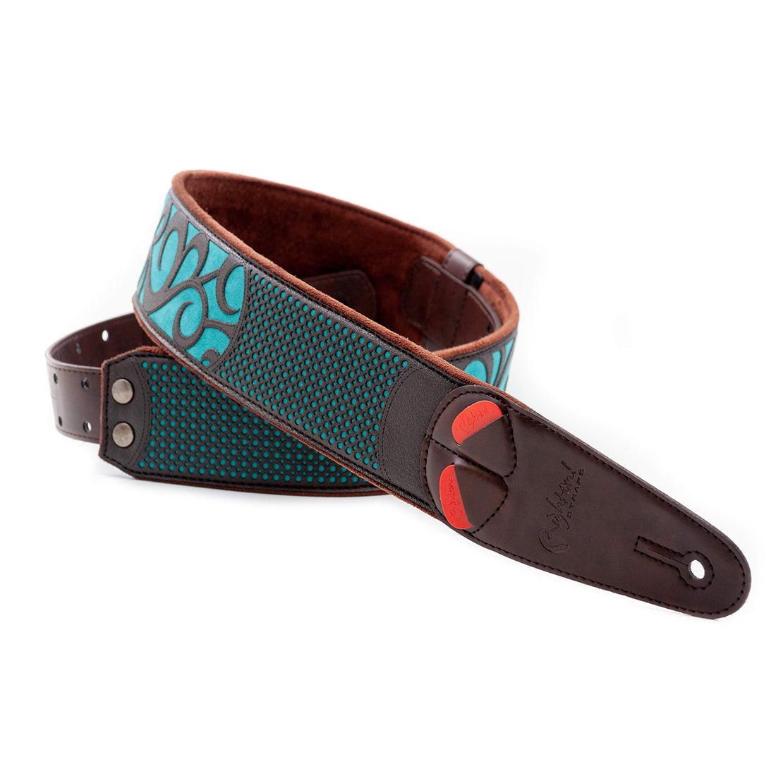Right On Straps MOJO Nashville Teal Guitar Strap