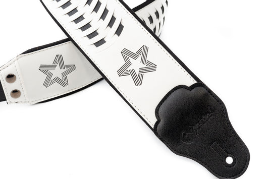 Right On Straps GROOVE Paul Turner White Guitar Strap