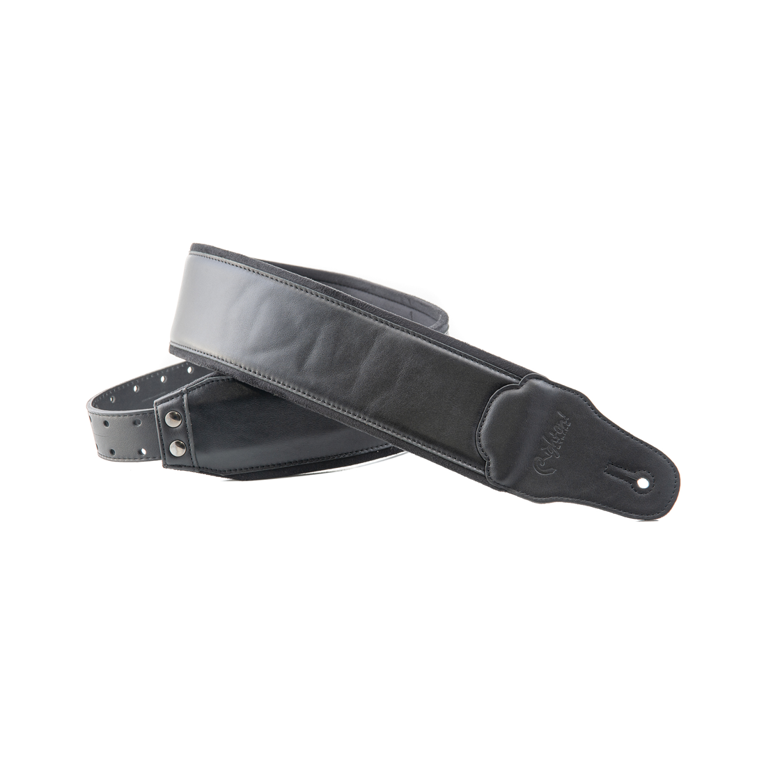 Right On Straps BASSMAN Smooth Black Guitar Strap