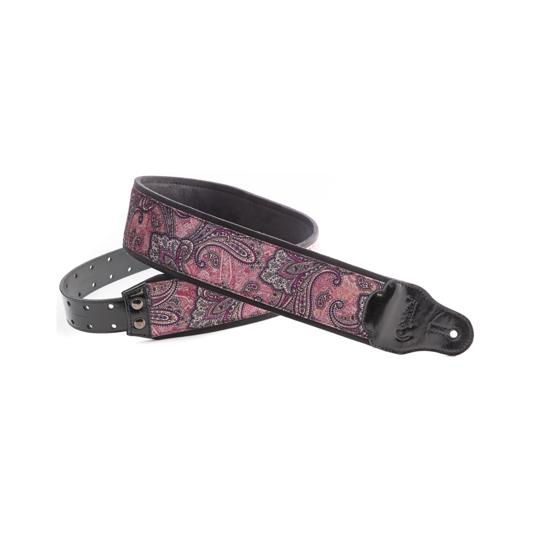 Right On Straps GROOVE Paisley Velvet-70 Burgundy