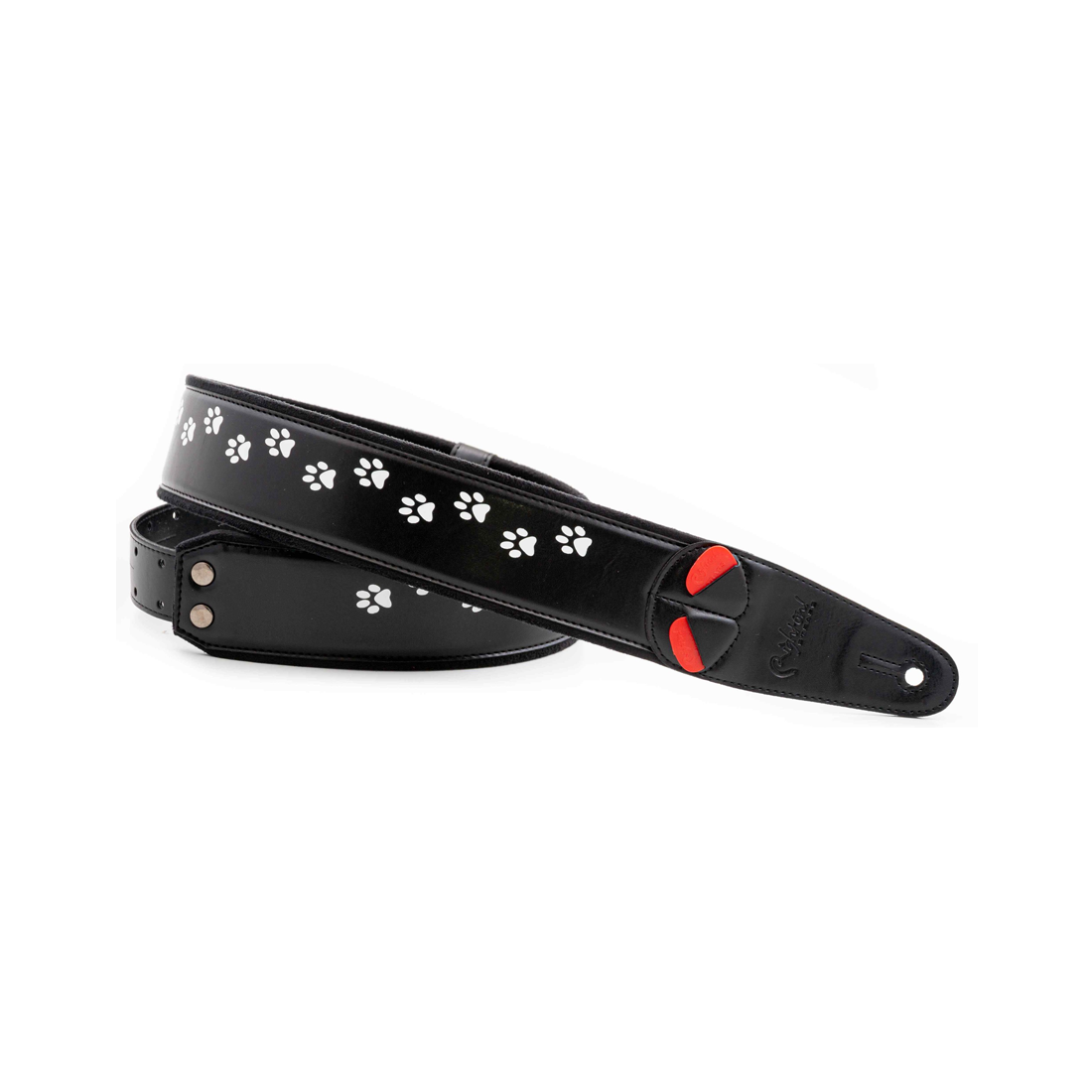 Right On Straps MOJO Cat Black Guitar Strap