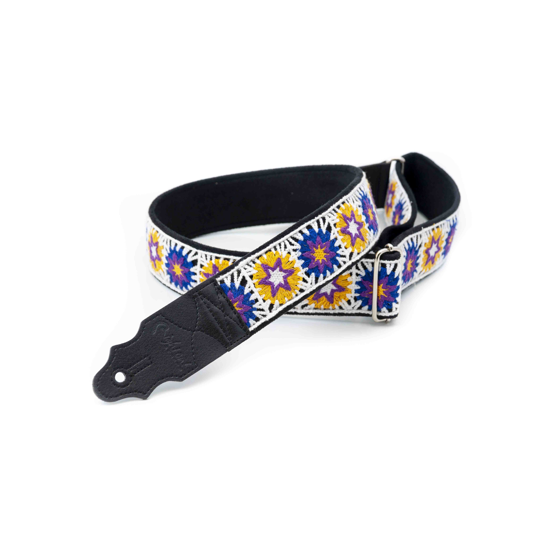 Right On Straps STANDARD PLUS Crochet White Guitar Strap