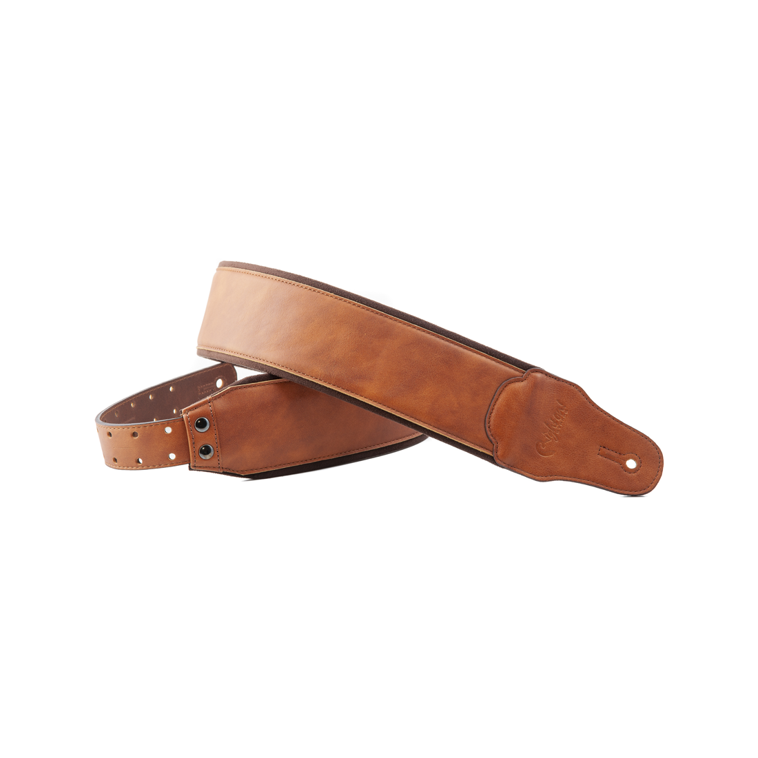 Right On Straps LEATHERCARFT Smooth Woody Guitar Strap