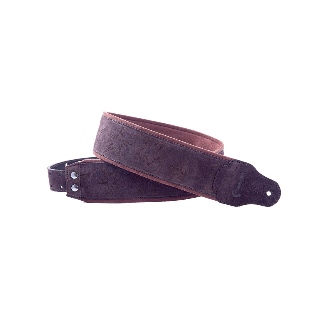 Right On Straps JAZZ Stars Brown Guitar Strap