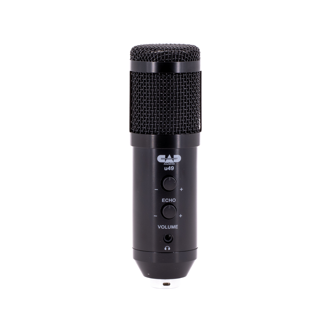 CAD Audio USB Side Address Studio Microphone with Headphone Monitor and Echo