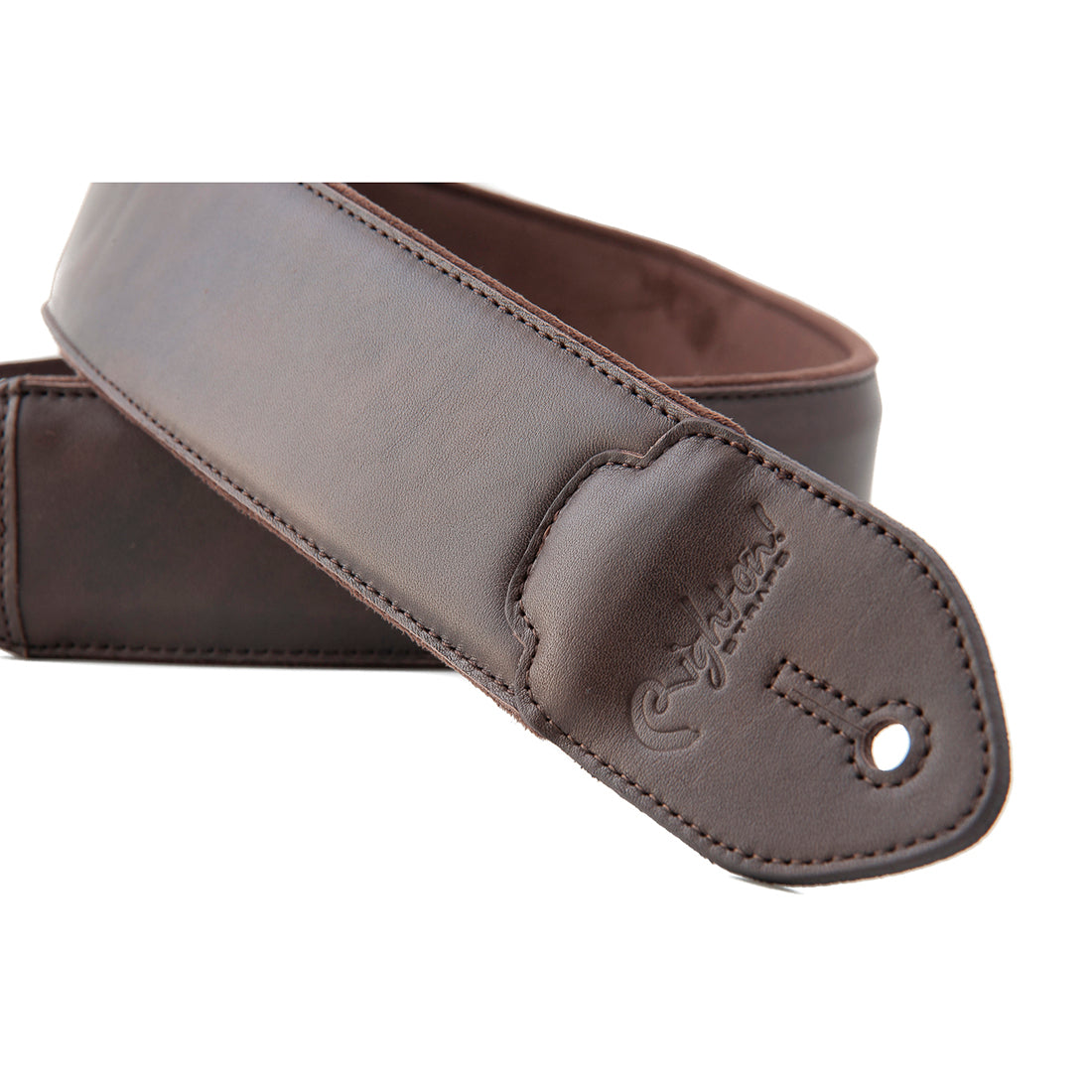 Right On Straps LEATHERCRAFT Vintage Brown Guitar Strap