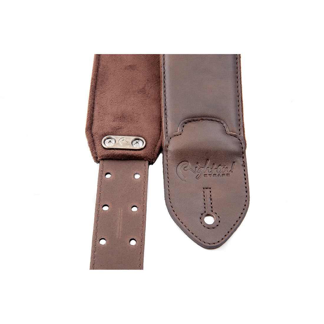 Right On Straps LEATHERCRAFT Vintage Brown Guitar Strap
