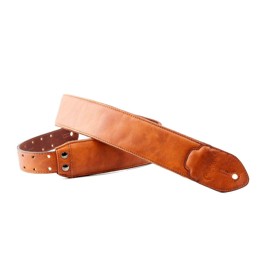 Right On Straps LEATHERCRAFT Vintage Woody Guitar Strap