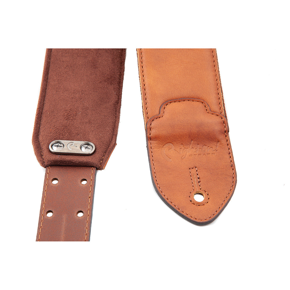 Right On Straps LEATHERCRAFT Vintage Woody Guitar Strap