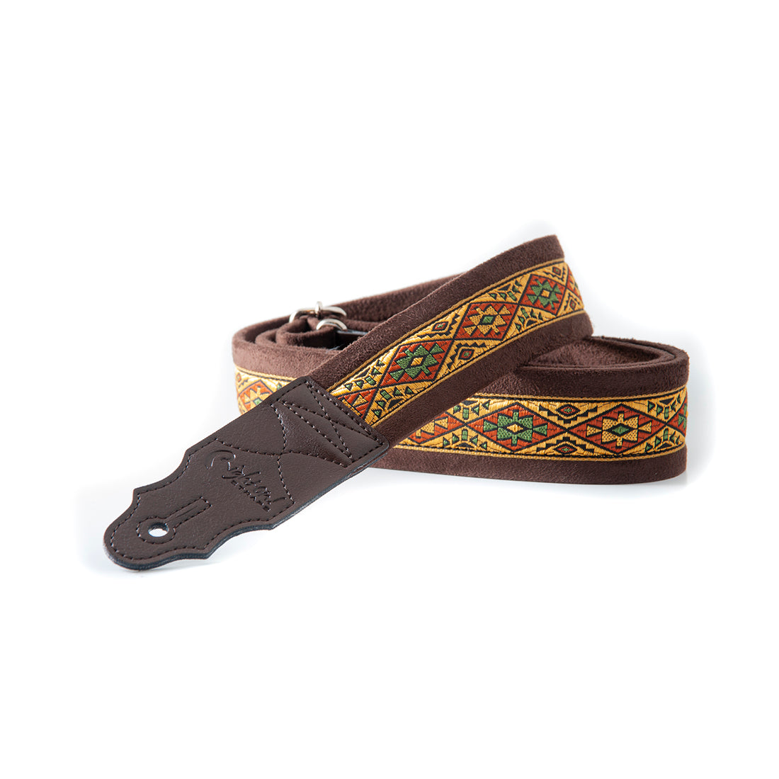 Right On Straps STANDARD PLUS Etnic Brown Guitar Strap