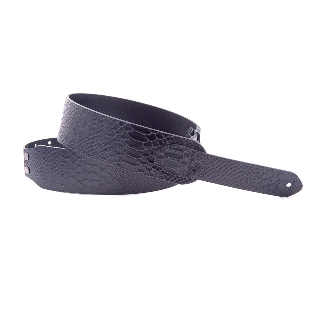 Right On Straps WILD Snake Black Guitar Strap