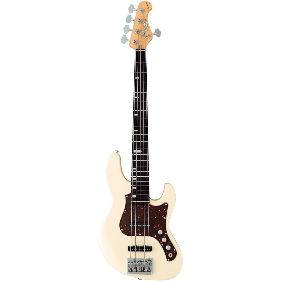 FGN EMJ5-AL-R-AWH Expert Mighty Jazz Antique White Bass Guitar Including Hardcase*