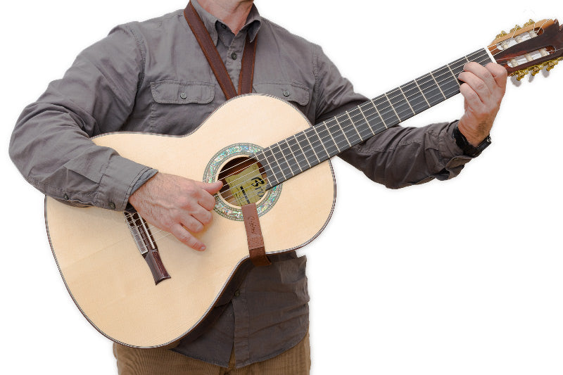 Right On Straps Classical-Hook Black Classical Guitar Strap