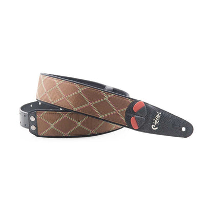 Right On Straps MOJO Diamond Brown Guitar Strap