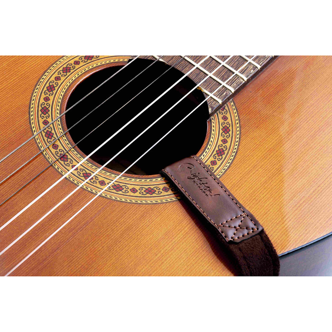 Right On Straps HOOK Classical-Hook Brown Classical Guitar Strap