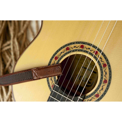 Right On Straps HOOK Classical-Hook Brown Classical Guitar Strap