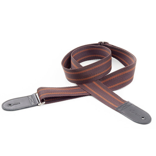 Right On Straps ROADRUNNER Spike Basic Brown Guitar Strap