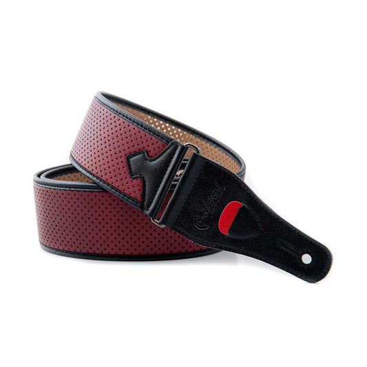 Right On Straps TALISMAN Monte-Carlo Red Guitar Strap