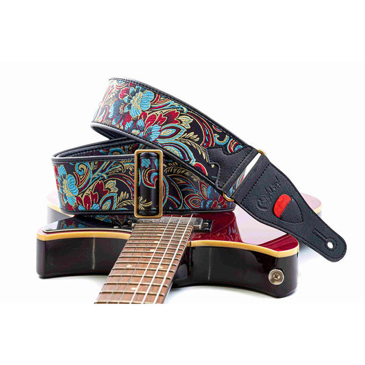 Right On Straps TALISMAN BEPPU II Teal Guitar Strap