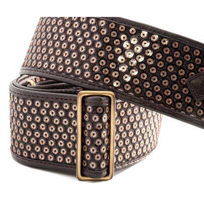 Right On Straps Talisman DISCO Brown Guitar Strap