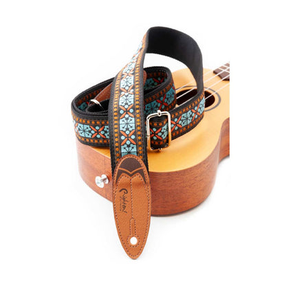 Right On Straps ROADRUNNER Surf Rider Teal Guitar Strap
