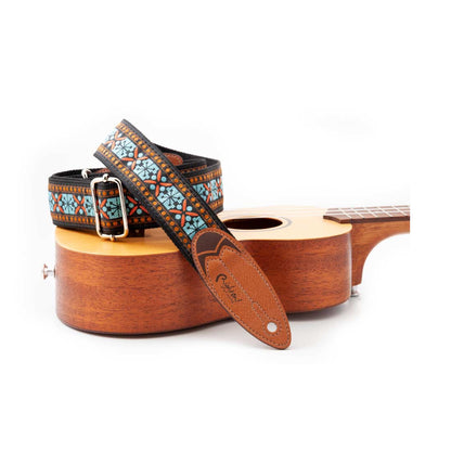 Right On Straps ROADRUNNER Surf Rider Teal Guitar Strap