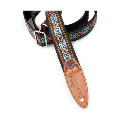 Right On Straps ROADRUNNER Surf Rider Teal Guitar Strap