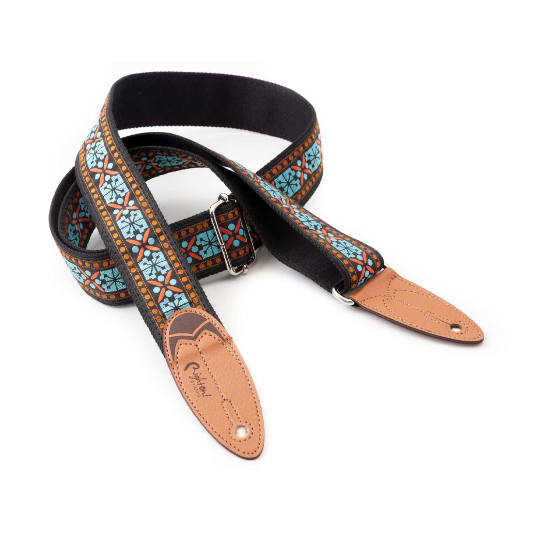 Right On Straps ROADRUNNER Surf Rider Teal Guitar Strap
