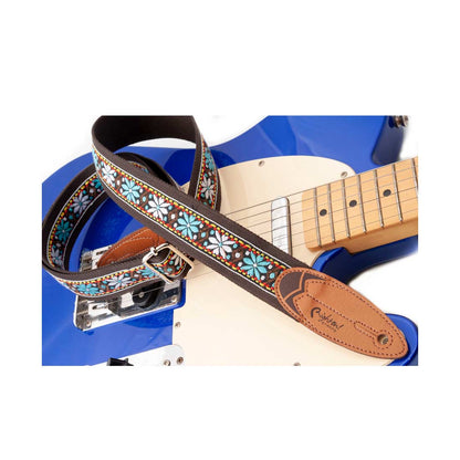 Right On Straps ROADRUNNER Surf Wind Brown Guitar Strap