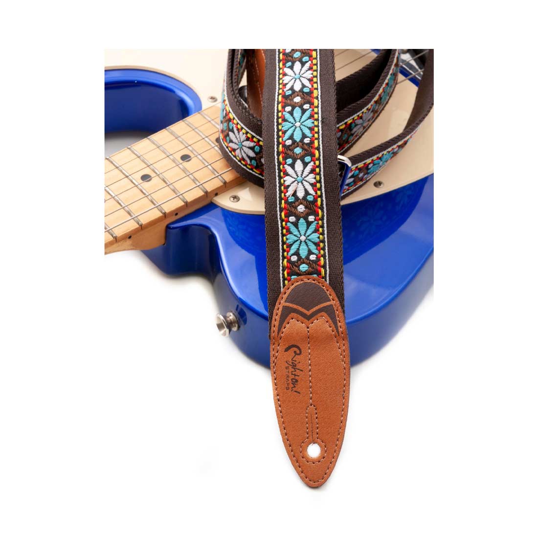 Right On Straps ROADRUNNER Surf Wind Brown Guitar Strap