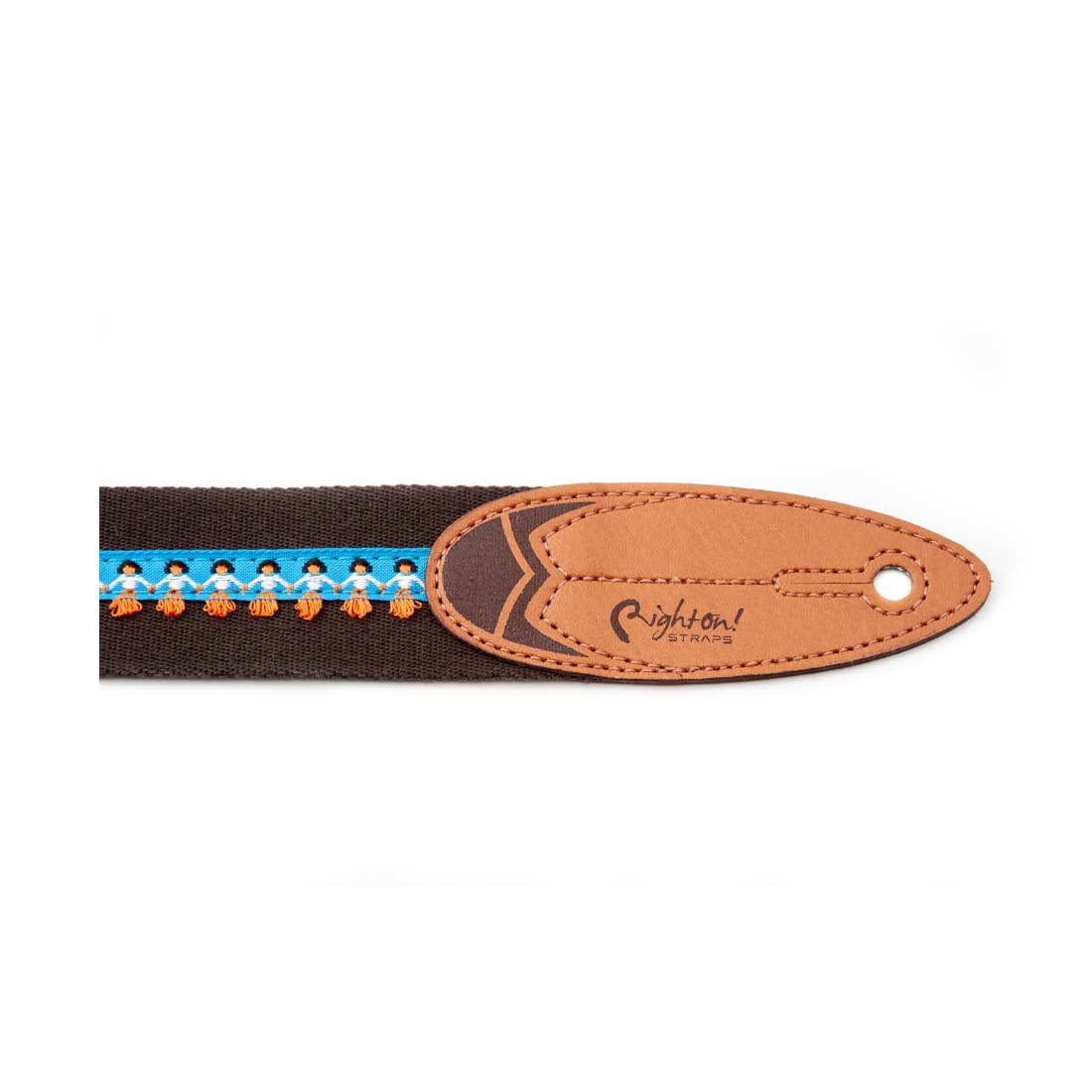 Right On Straps ROADRUNNER Surf Waimea Brown Guitar Strap